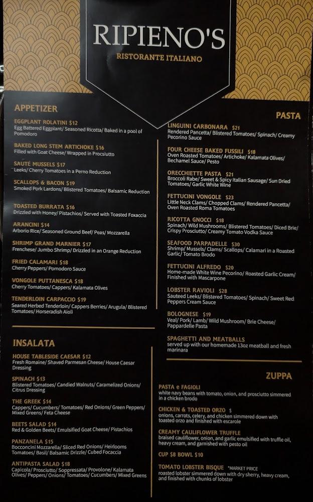 Ripieno's Ristorante Italiano Menu image 2